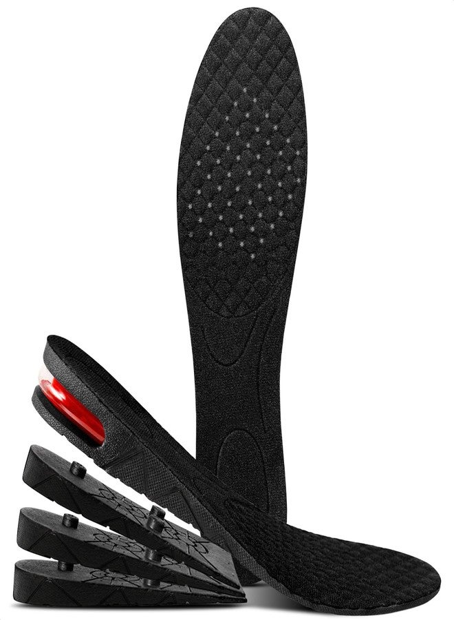 ZOKLU Height Increase Insoles for Men and Women – 4-Layer Adjustable Height Boosters with 1.2–3.5" PVC Layers, Trim-to-Fit Comfort, Orthotic Fit for US Sizes 4.5–9 – Shoe Lifts Men for Sneakers and Boots - Image 1